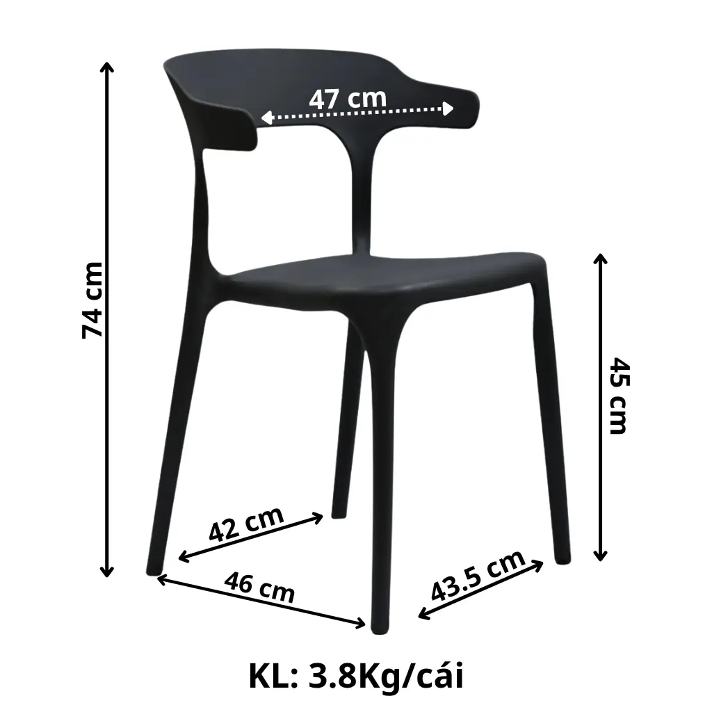 Kích thước ghế Toro TM11