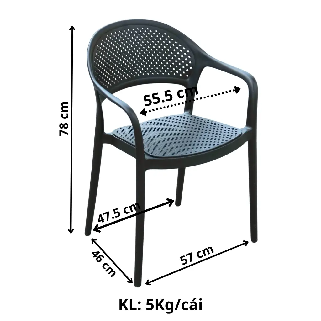 Kích thước ghế King đúc lỗ TM18